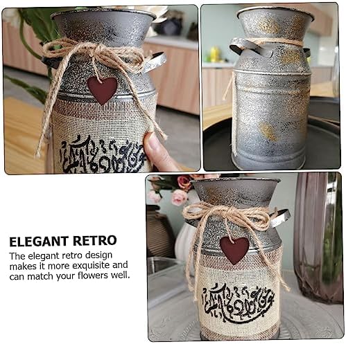 ERINGOGO 2pcs Vintage Flower Bucket Vase