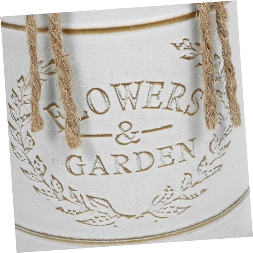 YARNOW Galvanized Iron Pitcher Vase for Decor