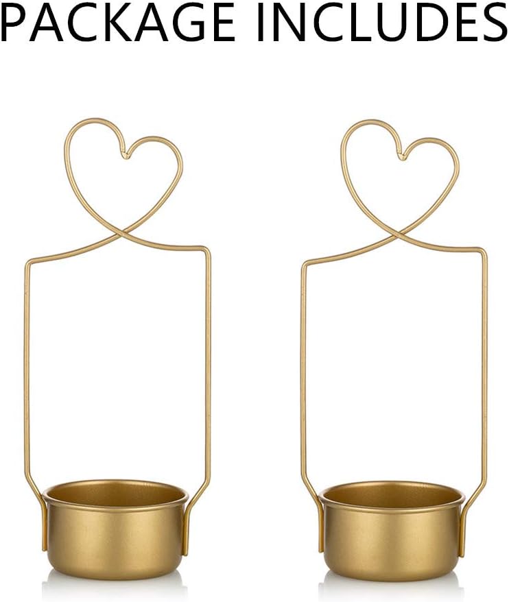 2 Pcs Gold Metal Flower Basket for Wedding Decorations