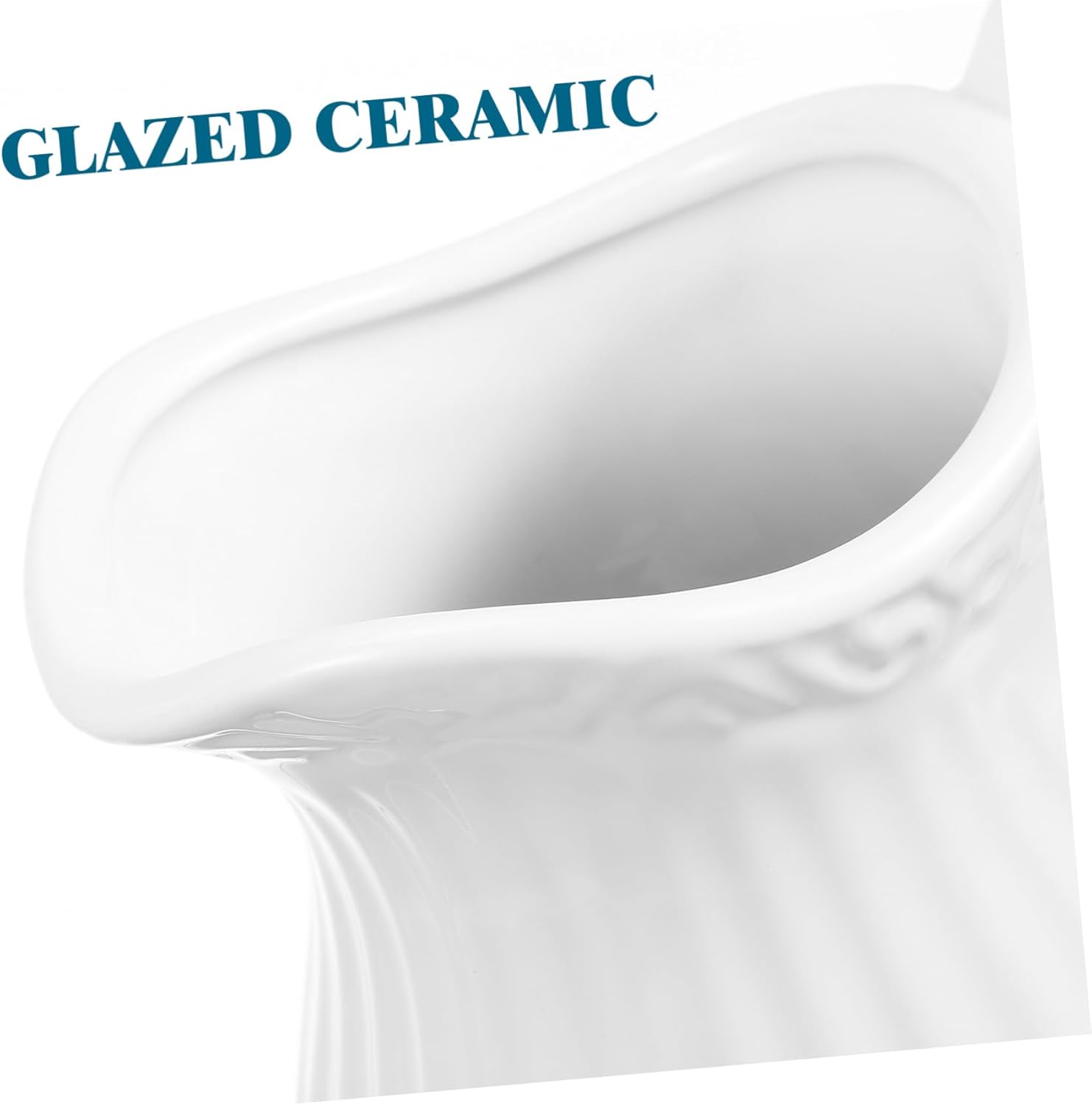HEALLILY 1pc Ceramic Pitcher Vase White Decorative