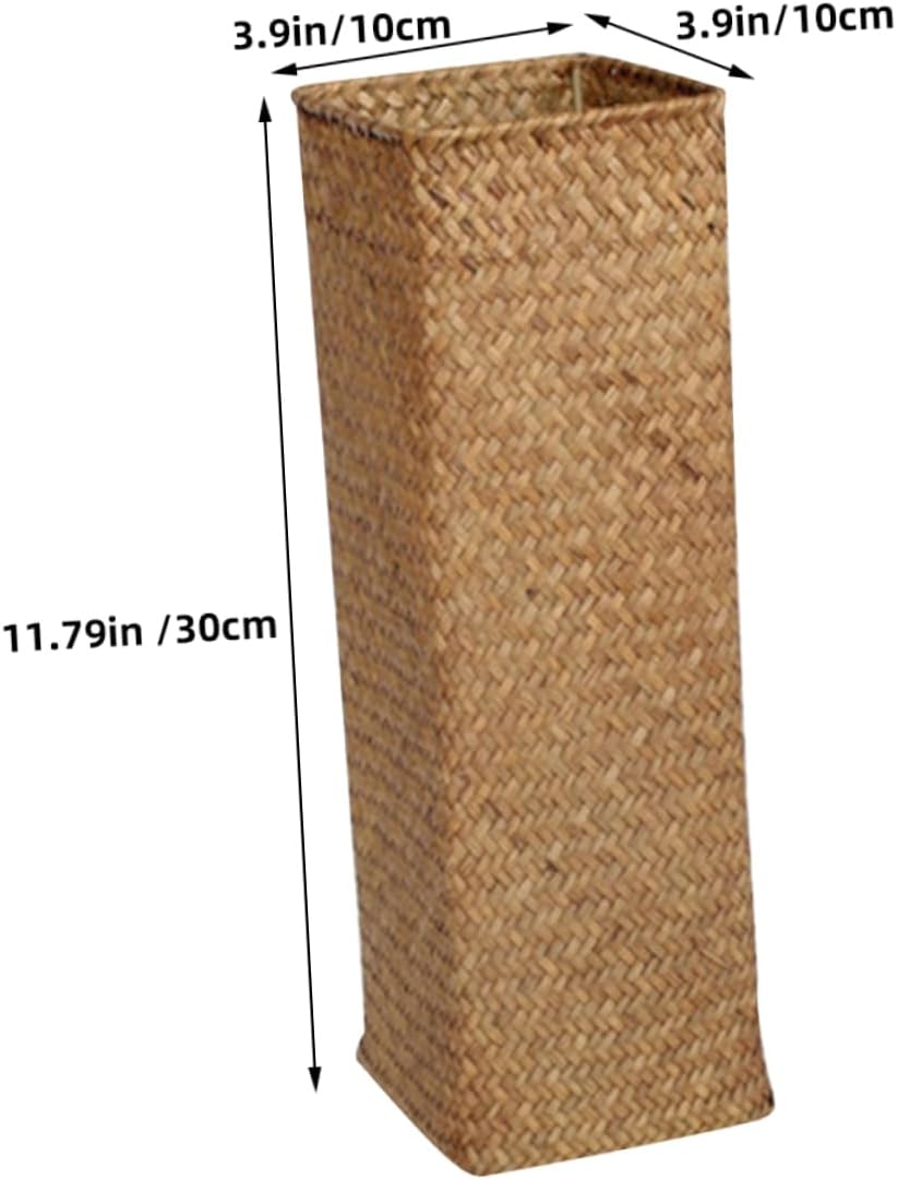 Zerodeko Rustic Woven Flower Vase Set of 2