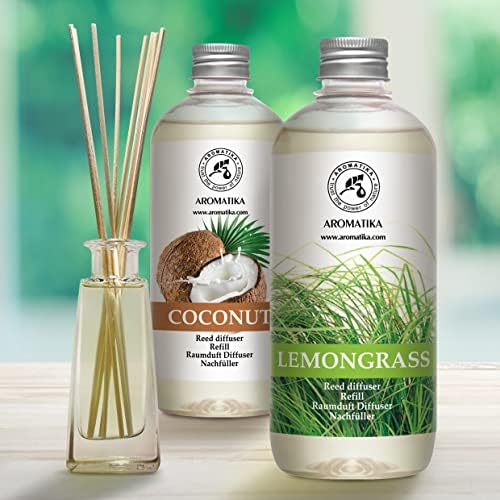 Lemongrass Reed Diffuser Refill - 2 x 17 Fl Oz Fresh Aroma