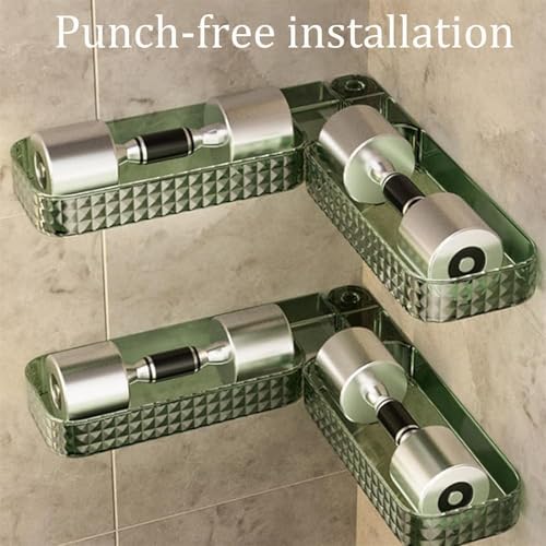 U Shaped Rotating Storage Shelf 2pcs Green