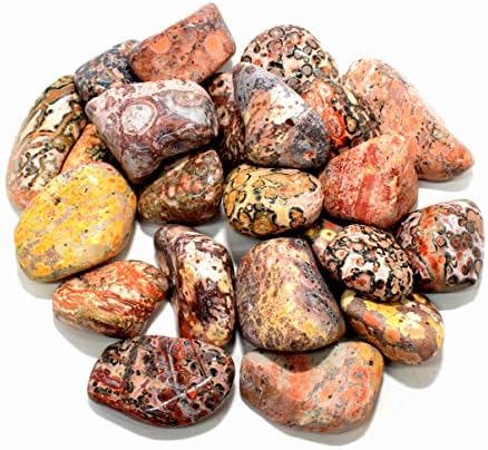 30PCS Leopardite Jasper Stones Natural Polished Indoor Fountain Decor