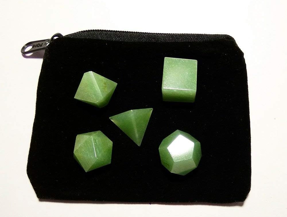 Wow A Green Aventurine Crystal Sacred Geometry Set 5 Stones