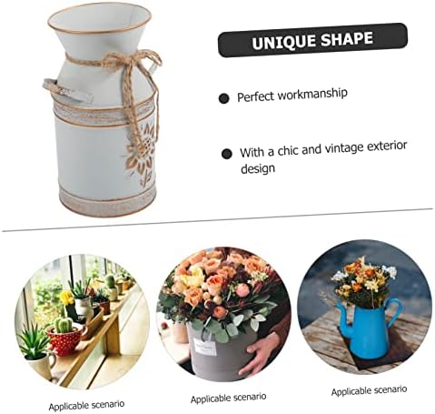 Balacoo Vintage Metal Flower Bucket Vase