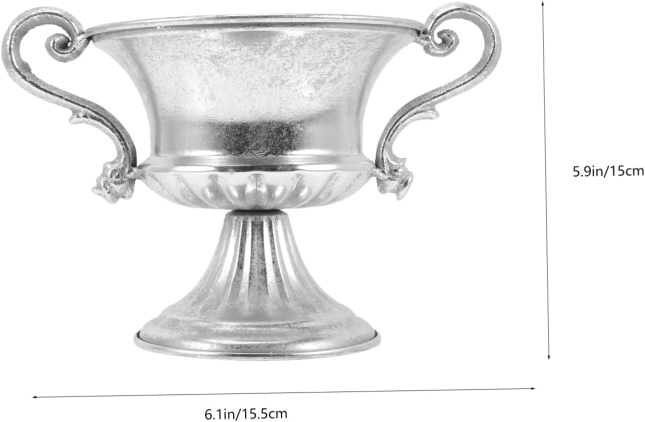 Silver Urn Vase For Wedding Decor And Home Display