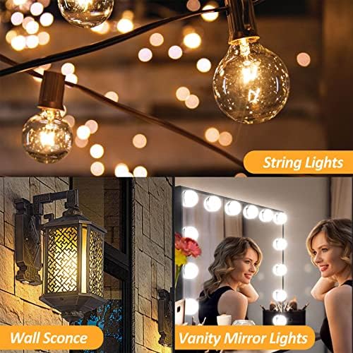 SalPhines Wax Warmer Bulbs 6 Pack G50 25W E12 Base