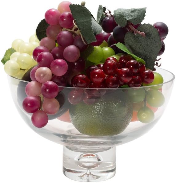 Royal Imports Flower Glass Vase 8 Round 5 Tall Clear