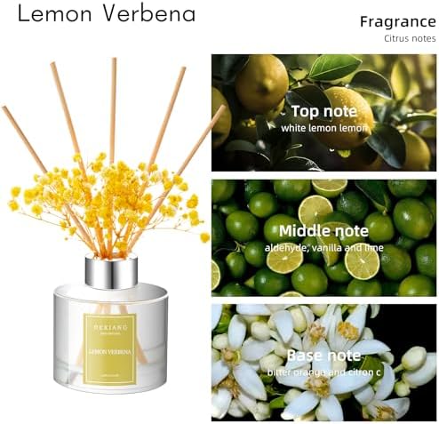 Lemon Verbena Reed Diffuser Set 100ml 6 Sticks