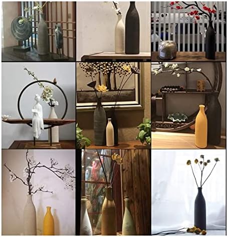 LQX Natural Ceramic Sculpture Vase for Home Decor