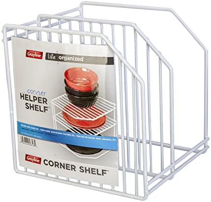 Grayline 40316 White Corner Helper Shelf