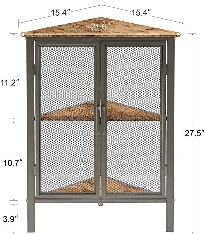 VECELO 3-Tier Corner Shelf Organizer for Small Spaces