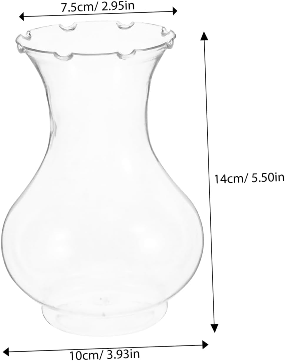 4pcs Clear Plastic Hydroponic Vases for Hyacinth Propagation