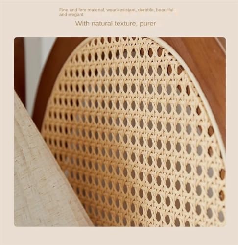 Modern Corner Shelf with 4 Tiers and Rattan Weaving Design
