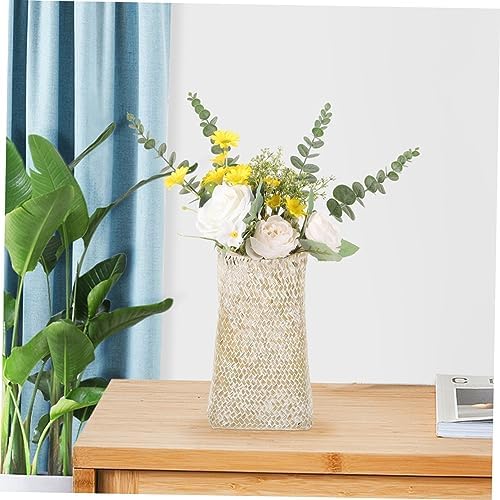 Woven Flower Vase Handmade Seagrass Dried Flower Holder