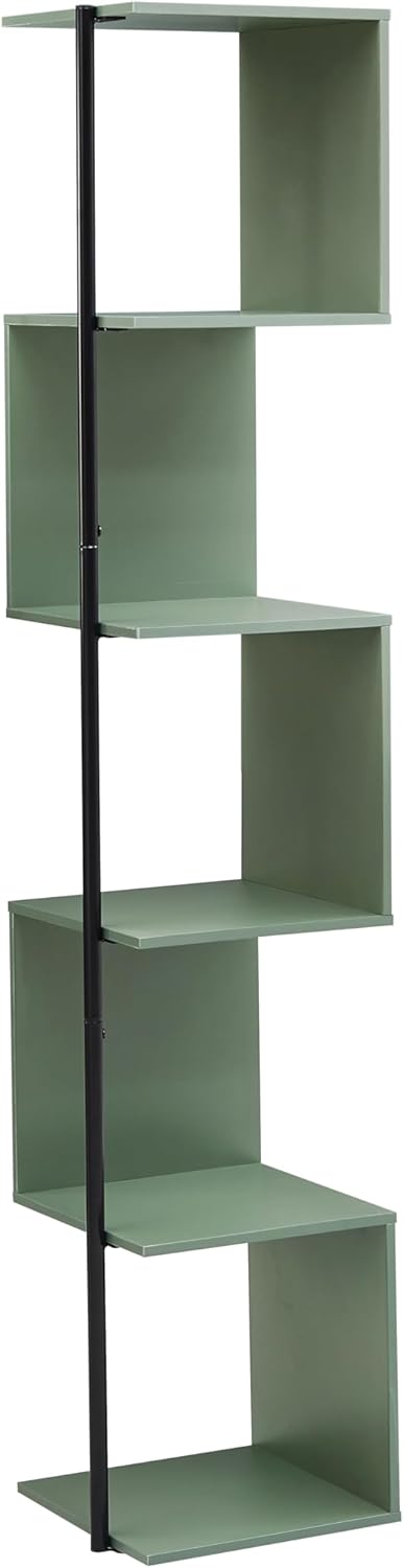 HOMES Inside Out Svenja 60 in Tall Corner Bookshelf
