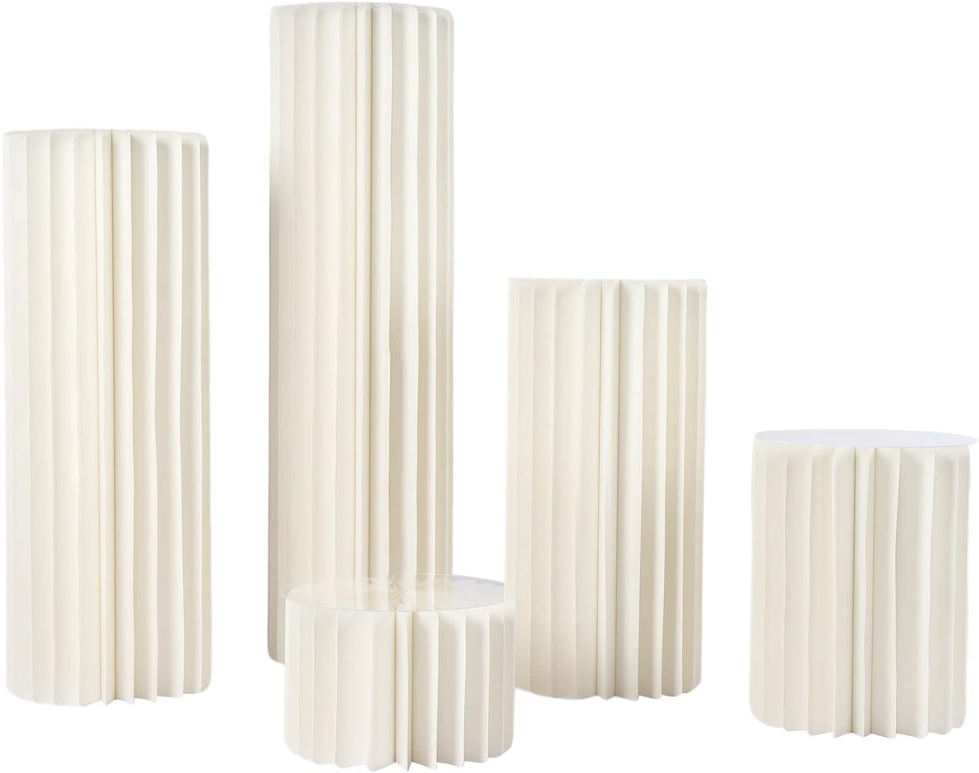 Wedding Centerpiece Cardboard Vases 5pcs Foldable Display Stands