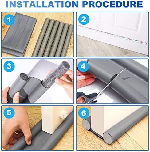 GWSNIO Door Draft Stopper 37 Inch Adjustable Seal 1