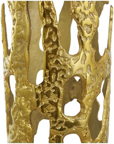 Deco 79 Gold Aluminum Decorative Vase