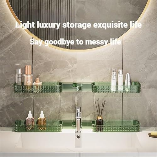 U Shaped Rotating Storage Shelf 2pcs Green