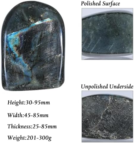 Rockcloud Irregular Labradorite Palm Stone Slab 044-066 lb