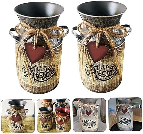 ERINGOGO 2pcs Vintage Flower Bucket Vase