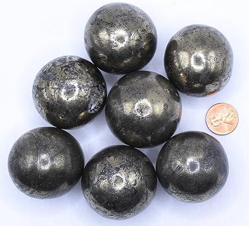 Golden Chalcopyrite Sphere with Iron Pyrite Inclusions 42mm