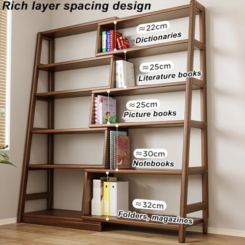 Retractable Corner Bookshelf Solid Wood 22x134x50in