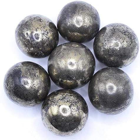 Golden Chalcopyrite Sphere with Iron Pyrite Inclusions 42mm