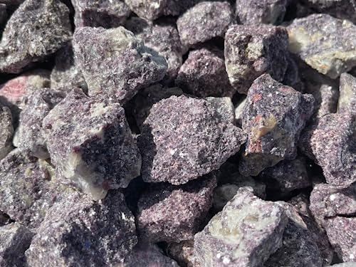 GAF TREASURES 3 Pcs Natural Lepidolite Crystals