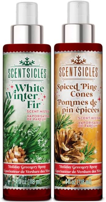 Scentsicles Scent Mister White Winter Fir and Spiced Pine Cones 2 Pack