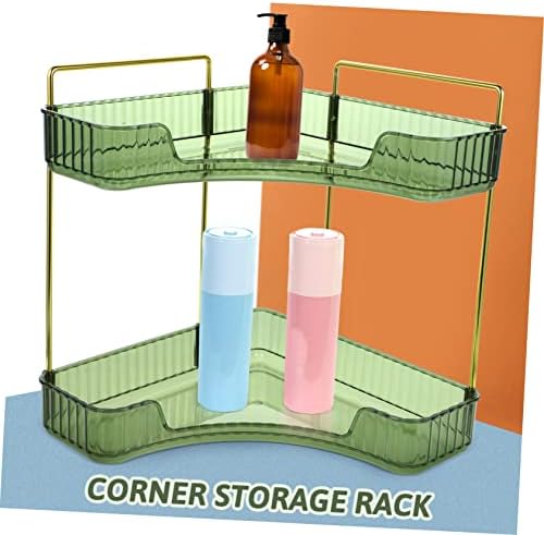 Happyyami Triangle Corner Shelf Storage Organizer Space-Saver