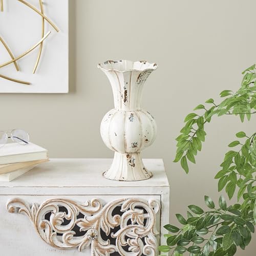 Deco 79 Vintage Tulip Metal Flower Vase
