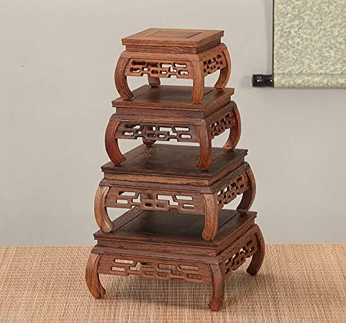 GOLDYWENDY Square Wooden Art Display Stand