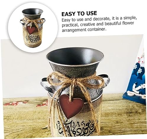 ERINGOGO 2pcs Vintage Flower Bucket Vase