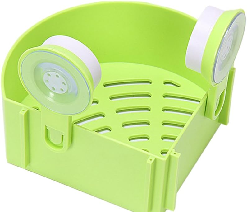 Triangle Sucker Shelf Corner Kitchen Shelf Green