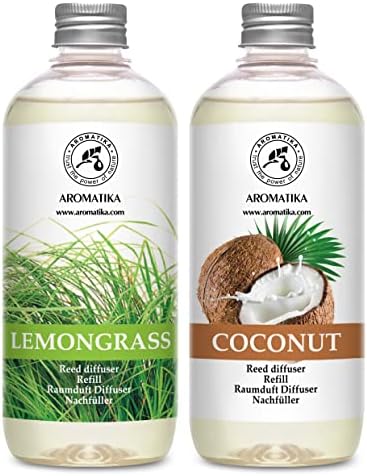 Lemongrass Reed Diffuser Refill - 2 x 17 Fl Oz Fresh Aroma