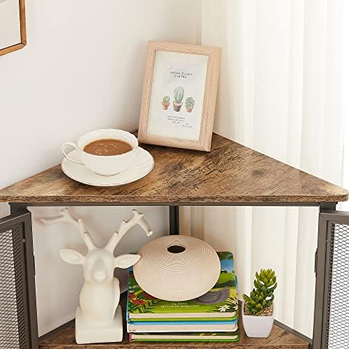 VECELO 3-Tier Corner Shelf Organizer for Small Spaces