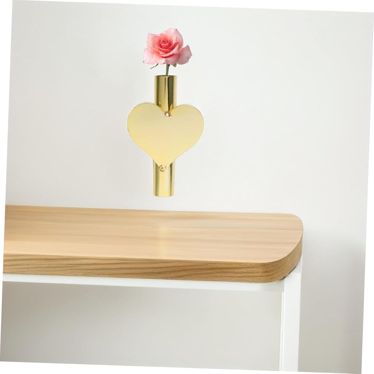 BESPORTBLE Heart-Shaped Wall Vase for Dried Flowers