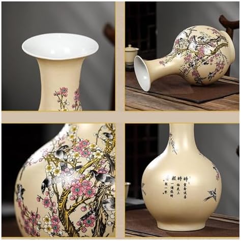 Traditional Chinese Ceramic Vase for Home Decor