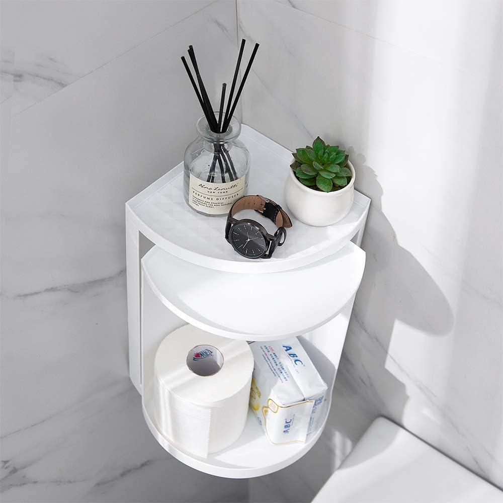 Multifunction Corner Shelf with Rotating Design