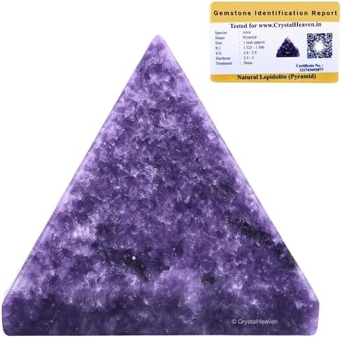 Lepidolite Pyramid 1 Inch Crystal for Energy Healing