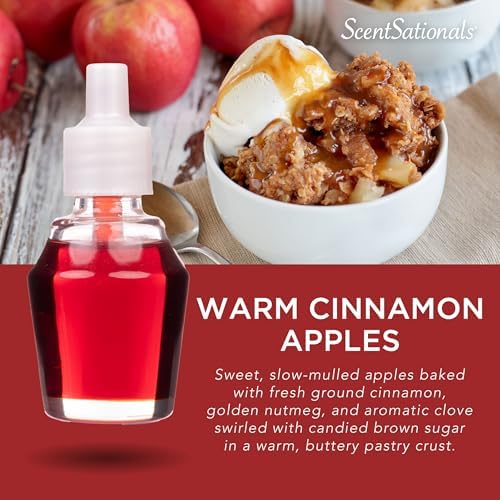 Scentsationals Fragrance Oil Refill 3-Pack - Warm Cinnamon Apple