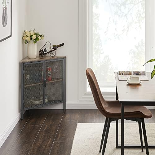 VECELO 3-Tier Corner Shelf Organizer Grey