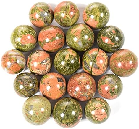 HQRP 20mm Unakite Sphere Polished Crystal Mineral Specimen - 1PC