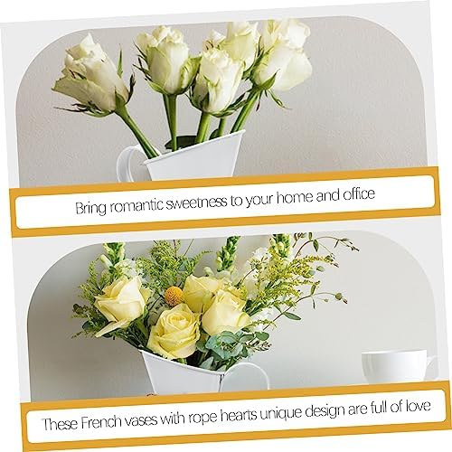 Rustic Metal Flower Bucket Farmhouse Style Plant Pot