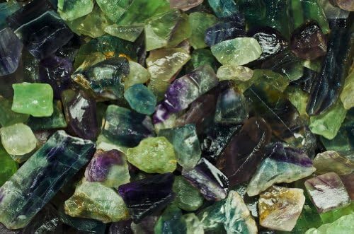 Fantasia 3 Lbs Premium Rainbow Fluorite Rough Stones