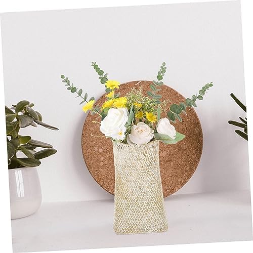 Handmade Seagrass Woven Decorative Vase for Home Display