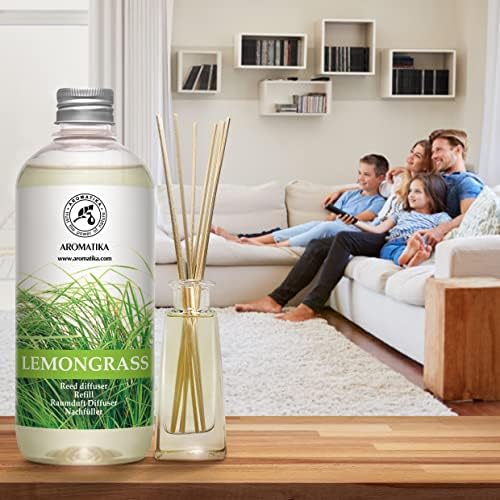 Lemongrass Reed Diffuser Refill - 2 x 17 Fl Oz Fresh Aroma